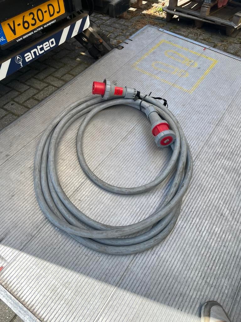 125 A krachtkabel, Ophalen, Gebruikt, Apparatuur