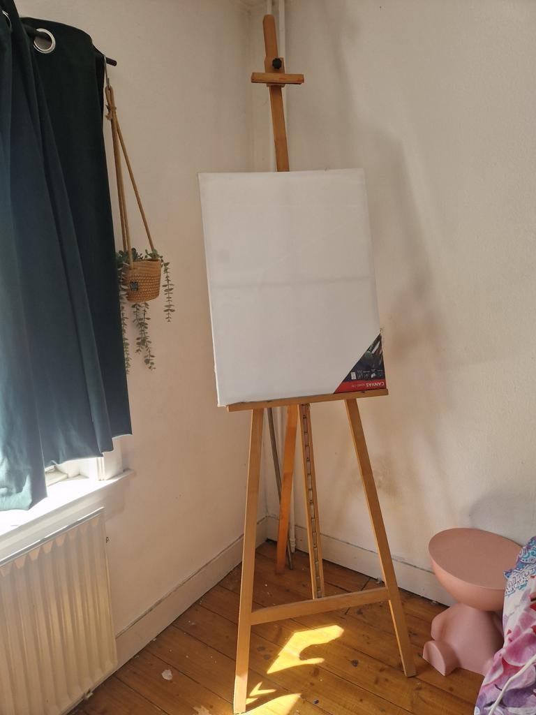 Grote schildersezel - 230 cm, in hoogte verstelbaar, Hobby en Vrije tijd, Ophalen, Gebruikt, Ezel