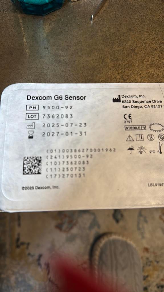 Dexcom g6, Ophalen
