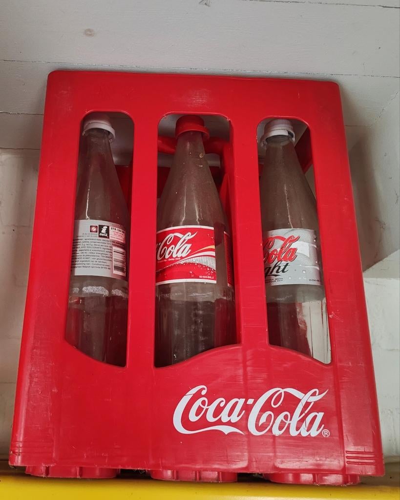 Coca Cola krat incl 6 glazen flessen., Ophalen