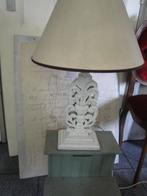 schemerlamp met houten opengewerkte voet, Ophalen of Verzenden
