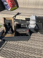 2 Plantenbakjes met Fonteinen - Boeddha & Stapelstenen, Tuin en Terras, Ophalen of Verzenden, Gebruikt, Overige materialen, Fontein