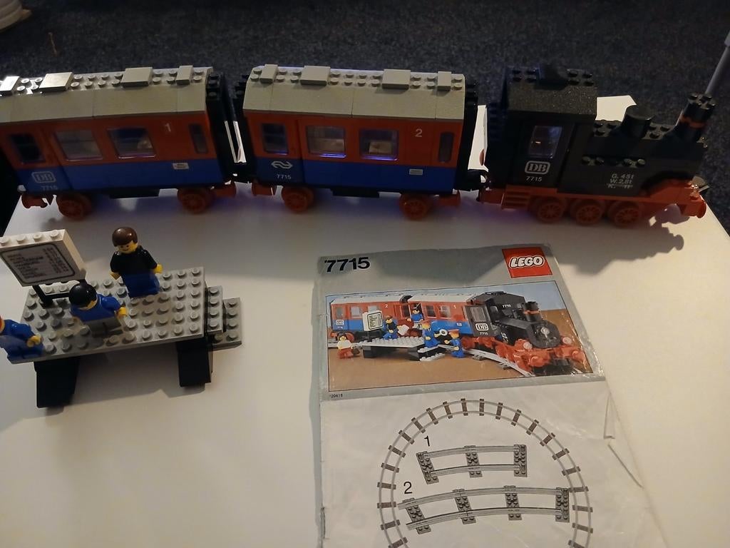 Lego jaren 80    handtreinen, Gebruikt, Lego, Ophalen of Verzenden, Compleet