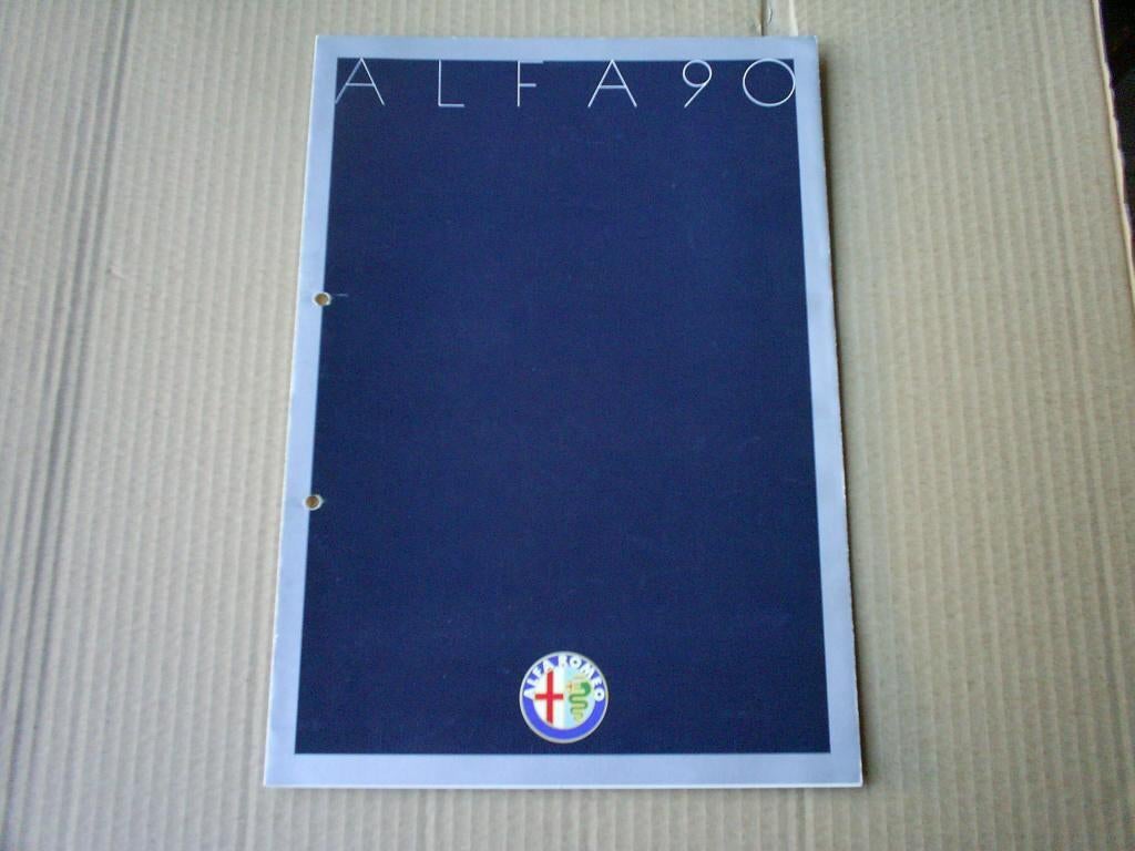 Alfa 90 1984 8 pag., Verzenden, Zo goed als nieuw, Alfa Romeo