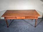 Antieke houten eet-/bureau schrijftafel met lade, Ophalen