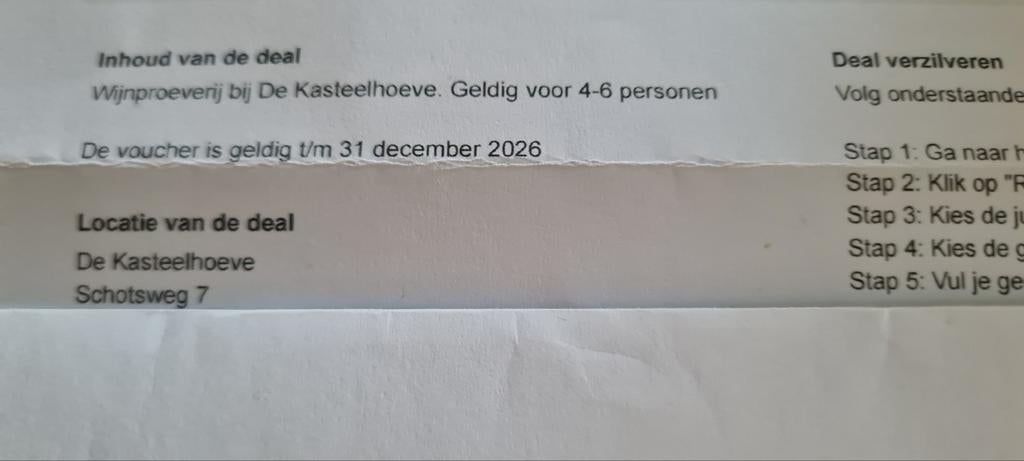 Coupon v wijnproeverij 4 tot 6 pers, Twee personen