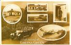 Ansichtkaart	Gretna Green (Schotland)	Just arrived 	6-luik, Verzenden, 1980 tot heden, Gelopen, Engeland