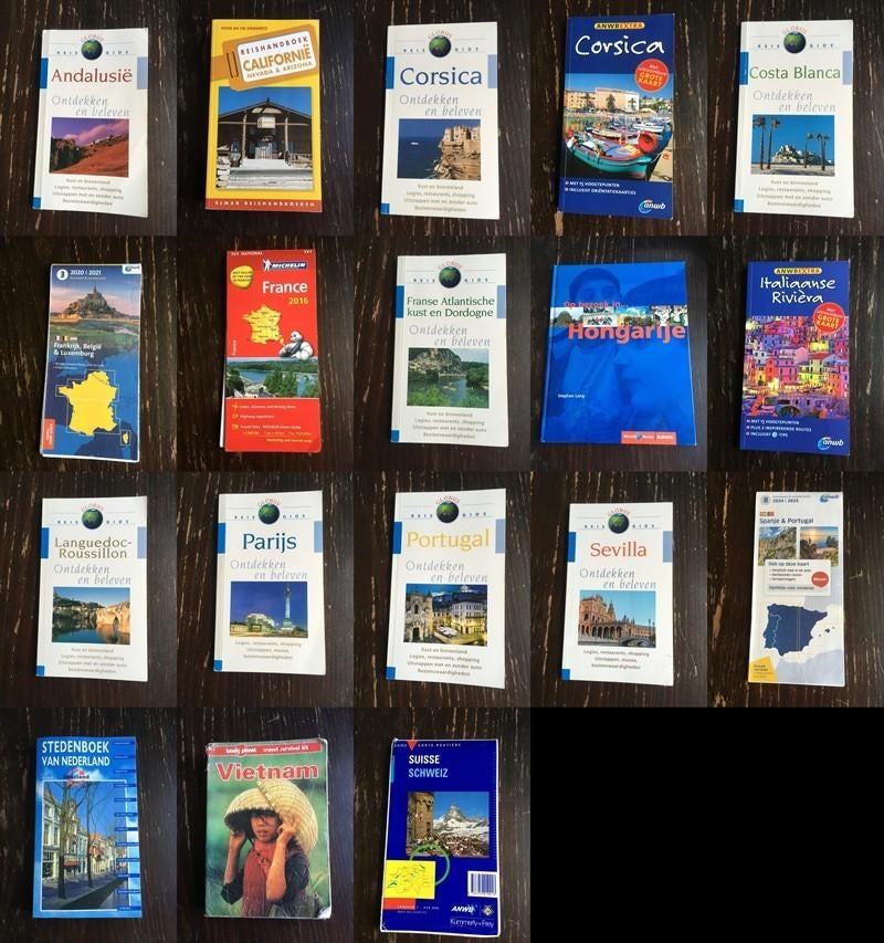 reisgids kaart anwb globus diverse partij 18 stuks, Overige merken, Europa, Ophalen of Verzenden, Zo goed als nieuw
