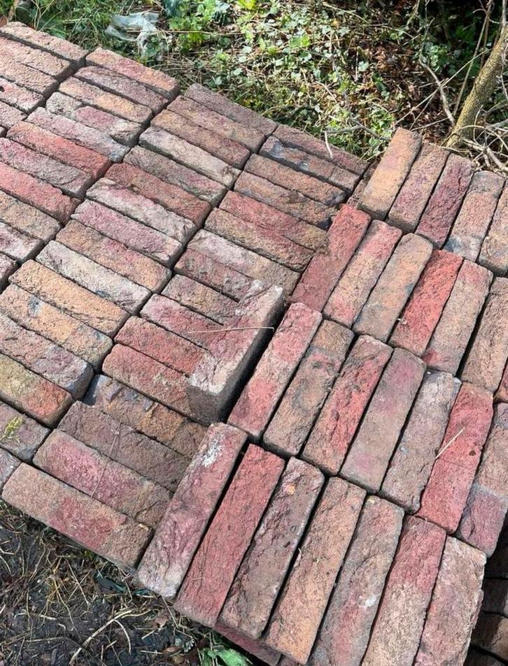 Oude gebikte bakstenen metselstenen - ca. 6000 stuks, Doe-het-zelf en Verbouw, Metselstenen, Gebruikt, Bakstenen, Ophalen of Verzenden