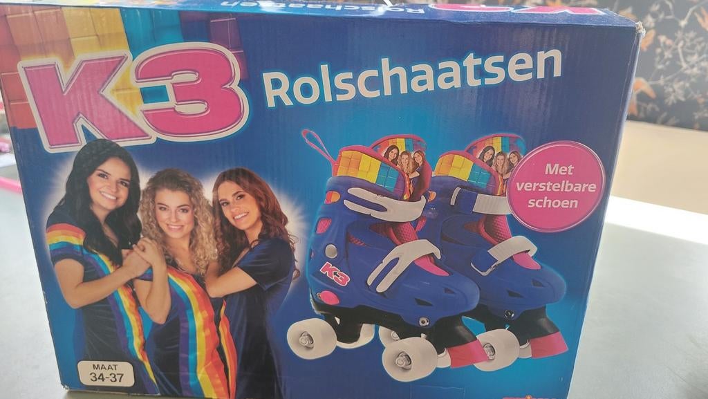 Zgan rolschaatsen K3 in doos 1x gedragen, Ophalen, Zo goed als nieuw, Meisje