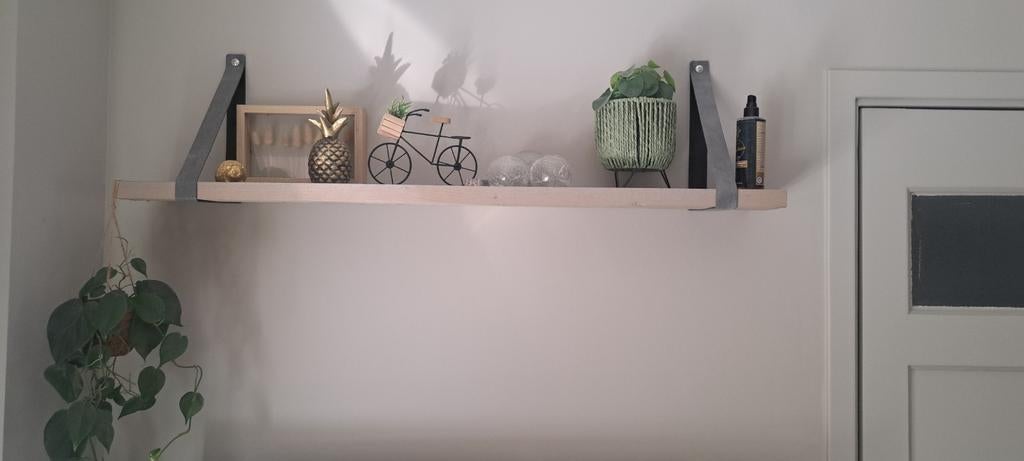 Leren plankdragers - Set van 2, Huis en Inrichting, Woonaccessoires | Wandplanken en Boekenplanken, Ophalen, Nieuw