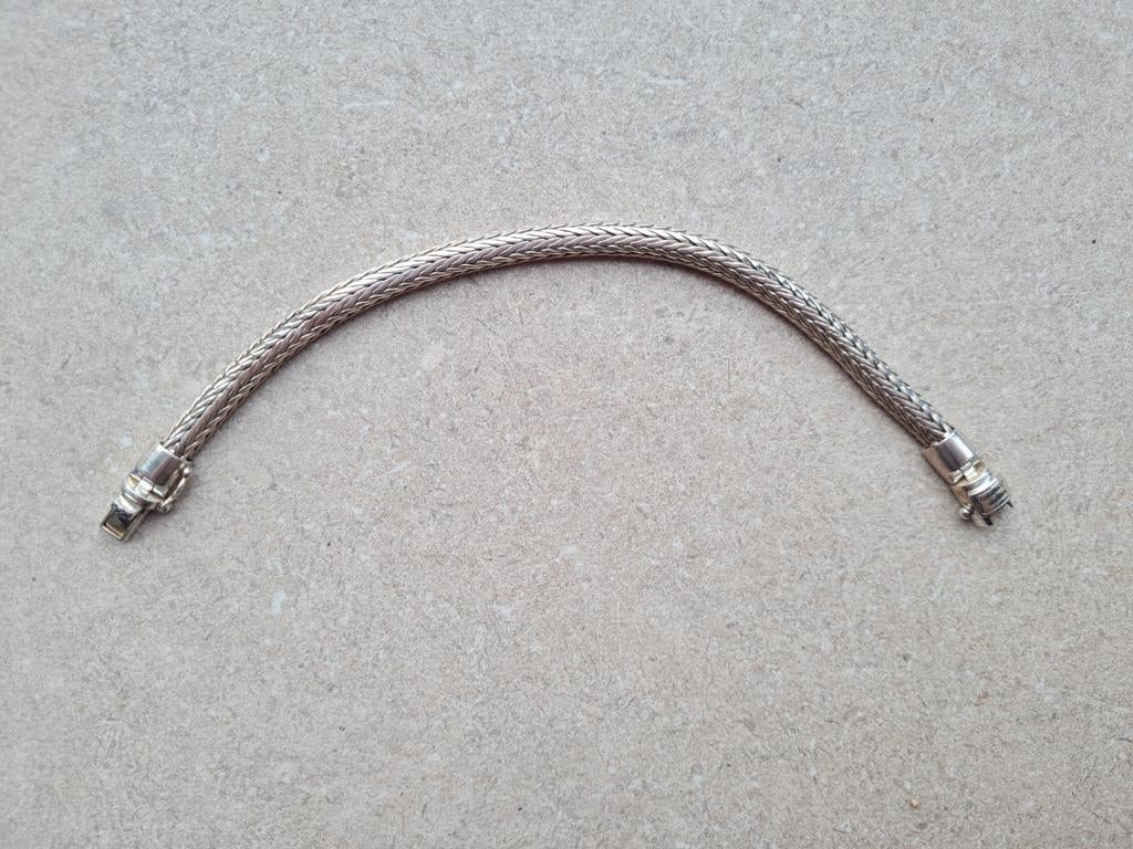 Armband buddha to buddha- Ellen xs (20,3 cm), Ophalen of Verzenden, Zo goed als nieuw, Zilver, Zilver