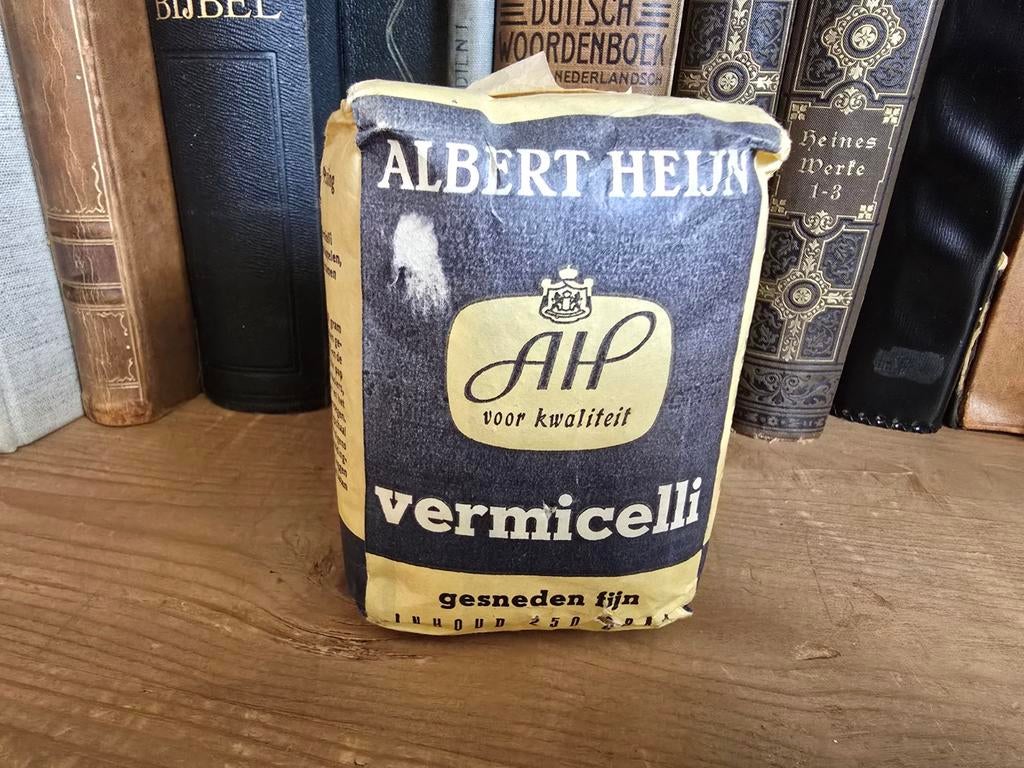 Antiek Albert Heijn Vermicelli Pak - Zeldzaam Verzamelobject, Ophalen of Verzenden