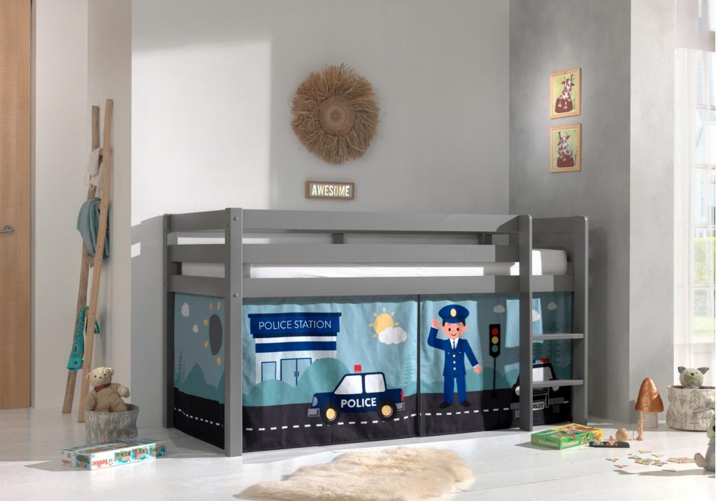 Pino halfhoogslaper - 90x200 - Grijs, Niet ingevuld, Niet ingevuld, Niet ingevuld