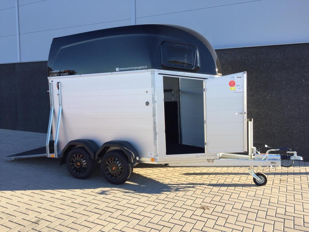 Paardentrailer Bockmann Champion Uno Esprit 1,5 paards alum., Dieren en Toebehoren, Paarden en Pony's | Trailers en Aanhangwagens