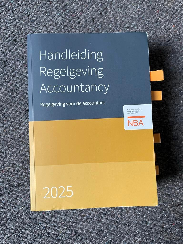 Handleiding Regelgeving Accountancy 2025, Ophalen of Verzenden, Beta, Zo goed als nieuw, HBO