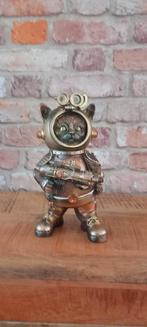 Steampunk:24cm Austronaut Kat Beeld❤️NIEUW❤️, Ophalen of Verzenden, Nieuw, Dier