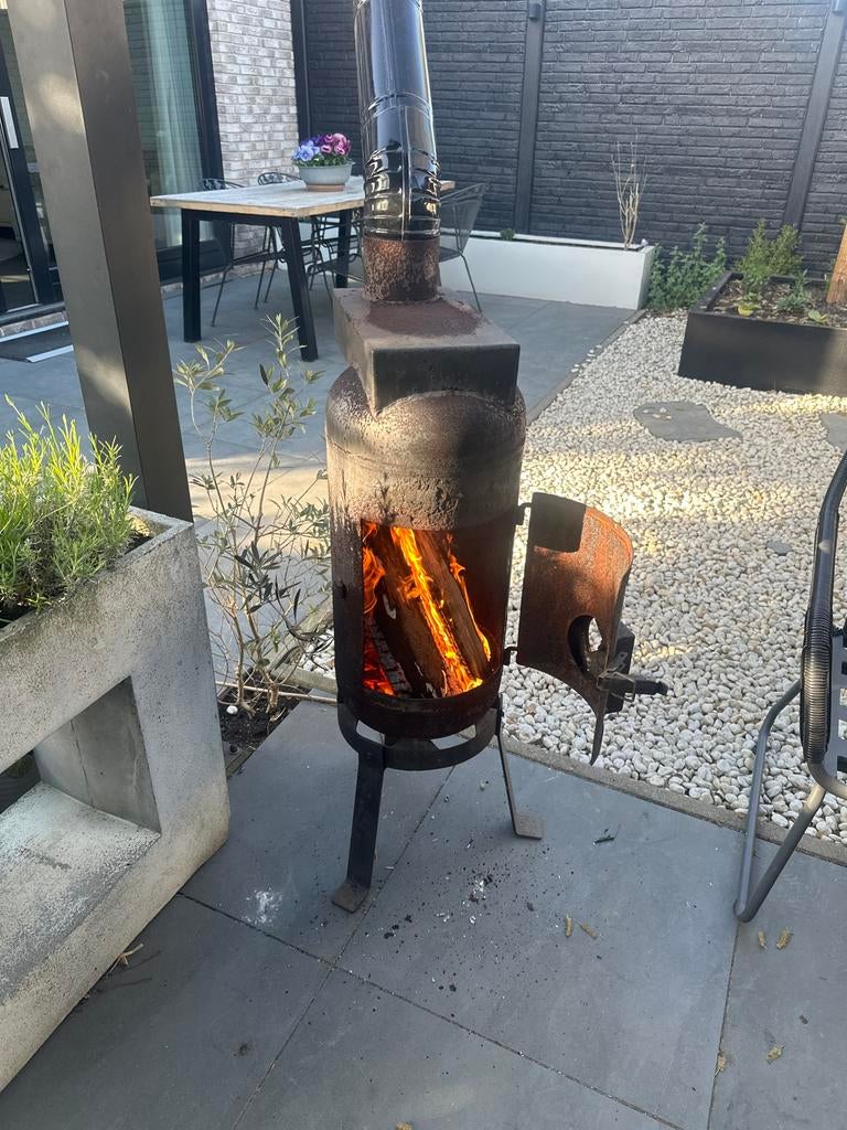 Robuuste Tuinhaard / Buitenhaard, Tuin en Terras, Tuinhaarden, Ophalen, Gebruikt