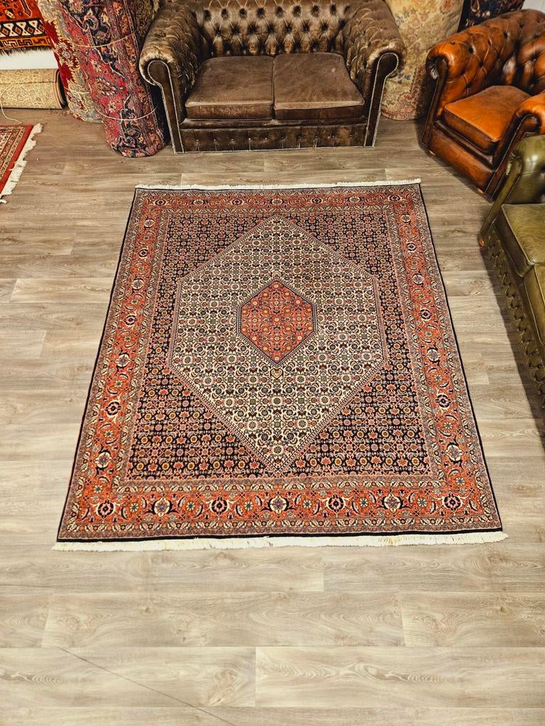 Perzisch Handgeknoopt Bidjar Tapijt. Prachtige kleuren!, Huis en Inrichting, Crème, Perzisch, 200 cm of meer, Ophalen of Verzenden