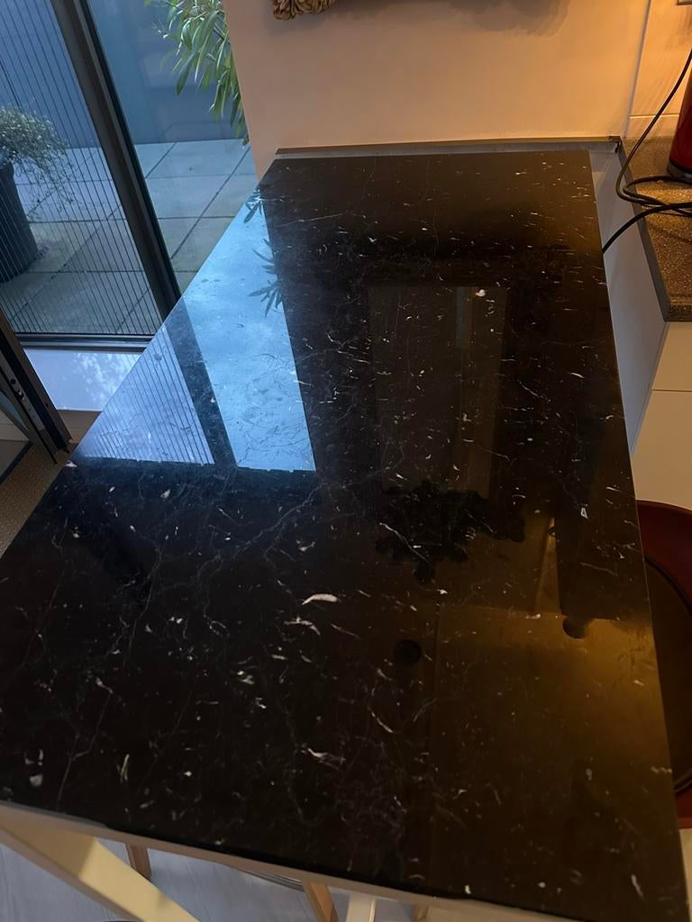 Nero marmeren blad, Huis en Inrichting, Tafels | Salontafels, Ophalen, Overige materialen, 100 tot 150 cm, 50 tot 100 cm