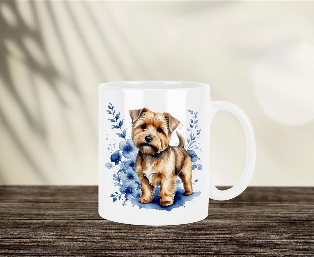 Norfolk Terriër Delfts Blauwe mok, Verzenden, Nieuw, Overige stijlen, Kop(pen) en/of Schotel(s)