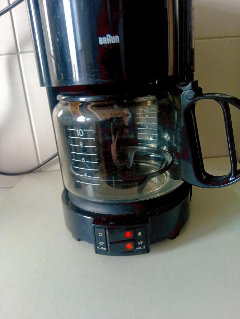 Vintage Braun Aromaster Koffiezetapparaat Type 4069F (Zwart), Afneembaar waterreservoir, Gebruikt, Overige modellen, Gemalen koffie