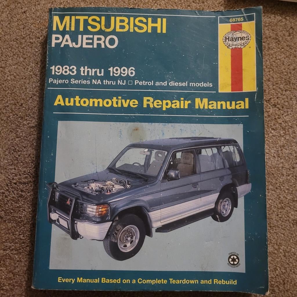 Repair Manual. Mitsubishi Pajero., Ophalen of Verzenden