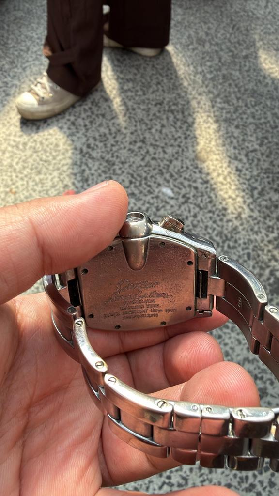 Cartier Roadster Chronograaf Herenhorloge Staal, Sieraden, Tassen en Uiterlijk, Horloges | Heren, Overige merken, Gebruikt, Staal