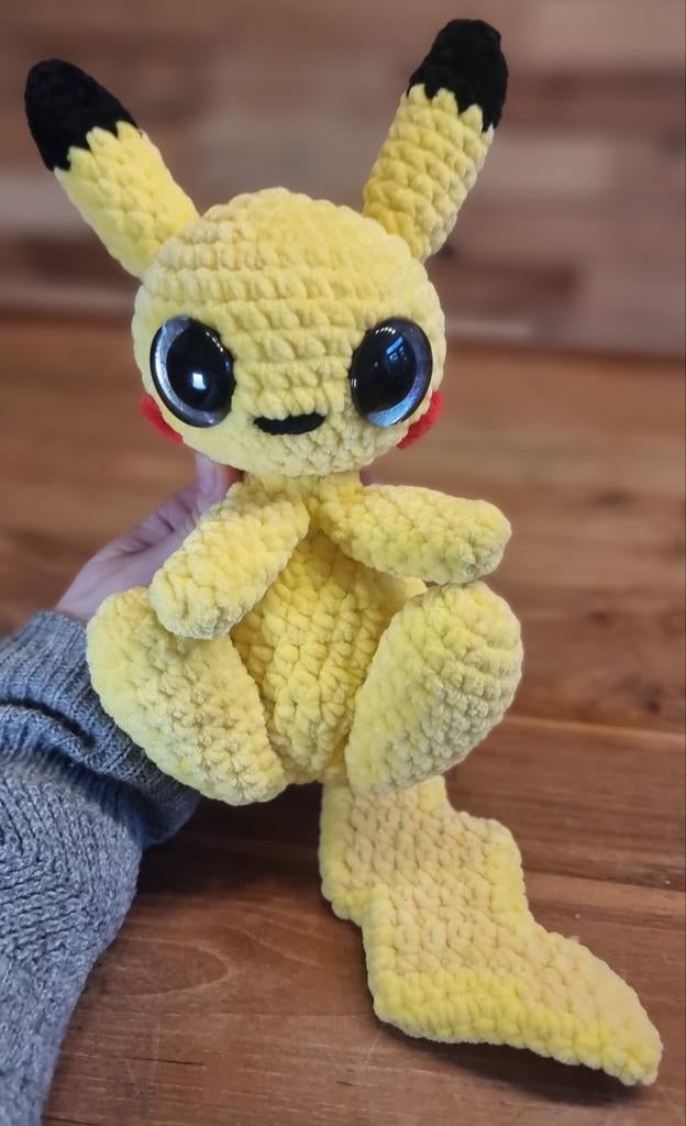 Pikachu knuffel, handmade, Ophalen of Verzenden, Nieuw, Overige typen