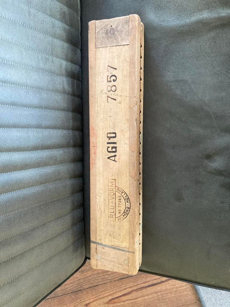 Antieke sigarenplank Agio Erlu-Vormi Helmond, Verzamelen, Ophalen of Verzenden, Gebruikt