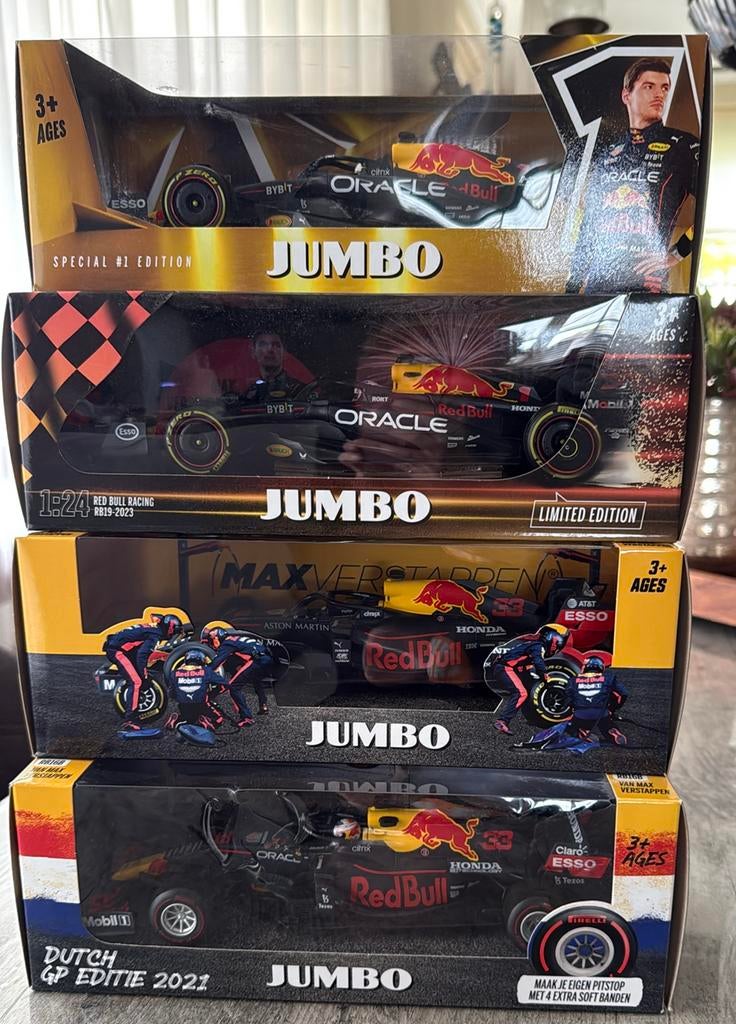 Max verstappen jumbo, Ophalen of Verzenden, Zo goed als nieuw, Bburago