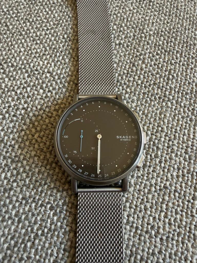 Skagen SKT113 Hybrid Smartwatch, Sieraden, Tassen en Uiterlijk, Smartwatches, Gebruikt, IOS, Ophalen of Verzenden, Stappen