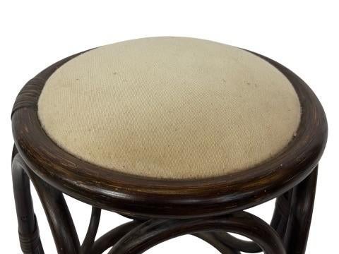 Vinage Krukje Manou Rotan Jaren 60 Stoeltje, Huis en Inrichting, Gebruikt, Vintage kruk, Vintage kruk, Ophalen of Verzenden