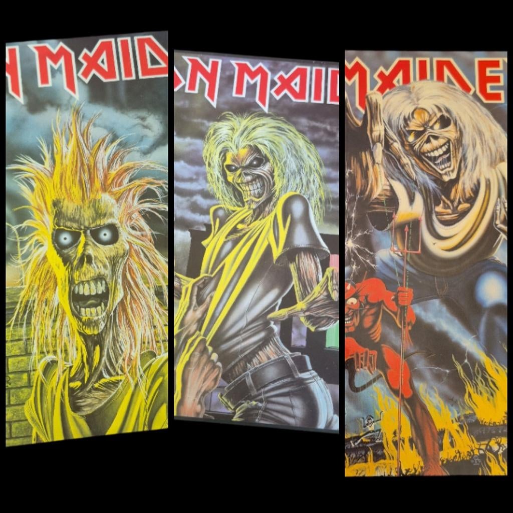 3 Stuks Iron Maiden (vinyl)., Ophalen of Verzenden, Zo goed als nieuw