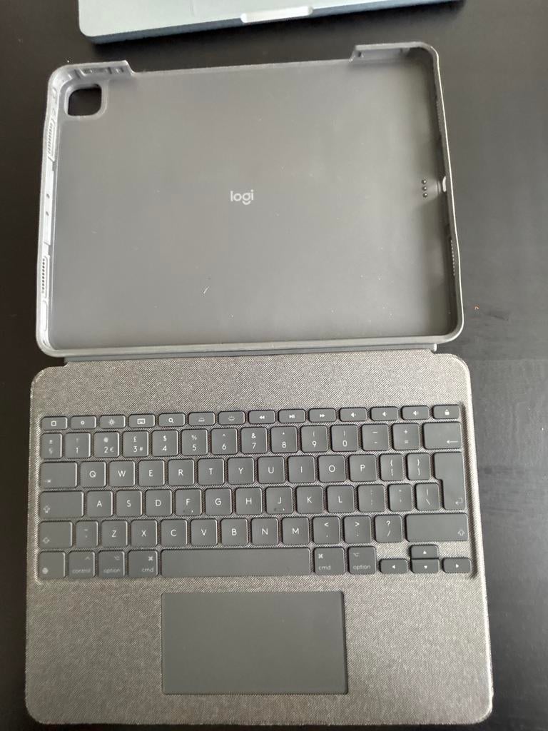 Logitech Combo Touch toetsenbordhoes voor iPad Pro 12,9 inch, 13 inch of meer, Ipad pro 12.9, Bescherming voor- en achterkant