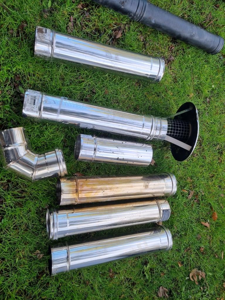 Kachelbuis en pelletkachel buis, Huis en Inrichting, Kachels, Ophalen of Verzenden, Gebruikt, Hout, Overige soorten