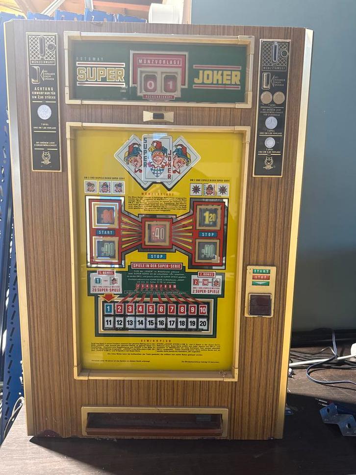 Duitse Gokkast Super Joker - Muntinworp defect, Verzamelen, Automaten | Gokkasten en Fruitautomaten, Gebruikt, Overige munten