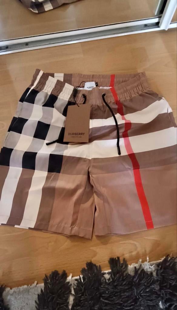 Burberry korte broek maat M, Ophalen of Verzenden, Maat 48/50 (M), Blauw, Zwemshort