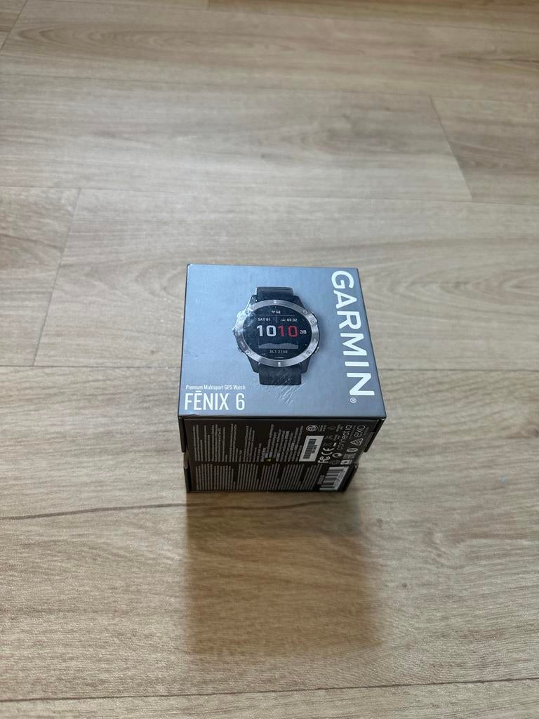Garmin Fenix 6 - Premium Multisport GPS Smartwatch, Hoogte, Zwart, Ophalen of Verzenden, Zo goed als nieuw