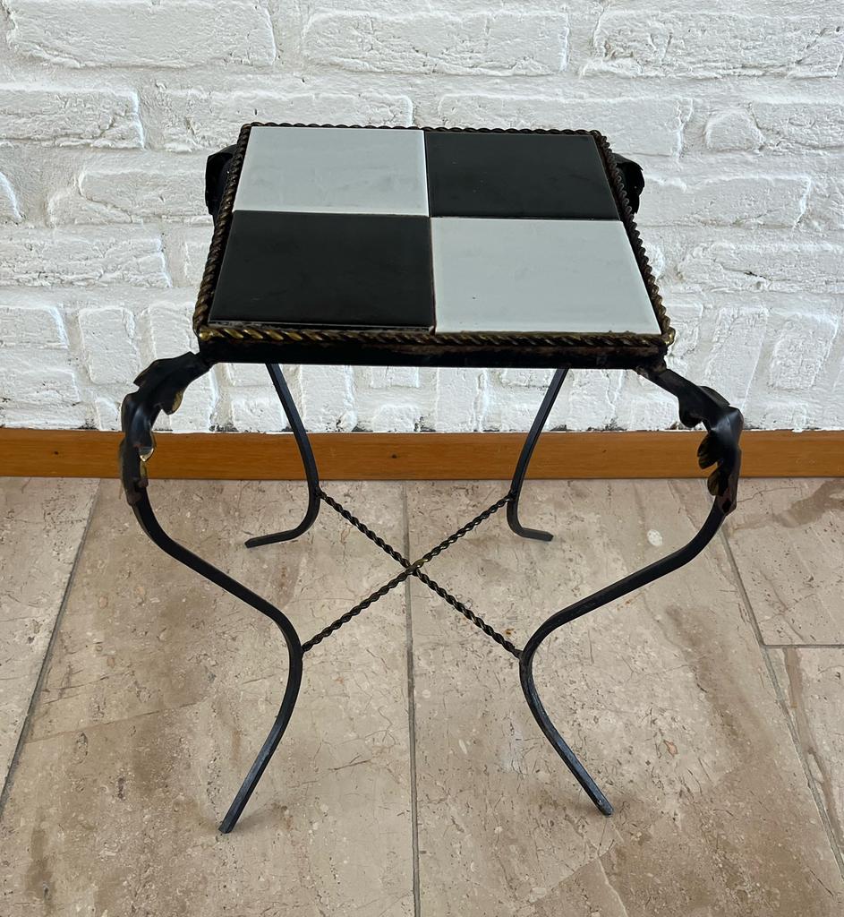 Vintage bijzettafeltje, Ophalen, Minder dan 45 cm, Minder dan 55 cm, Gebruikt