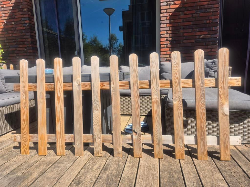 4 houten tuinhekken 180x80cm - Amstelveen, Tuin en Terras, Tuinhekken en Hekwerk, Ophalen, Gebruikt, Hout, Tuinhek