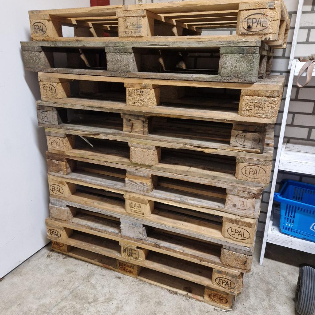 Nette europallets!, Doe-het-zelf en Verbouw, Hout en Planken, Ophalen, Gebruikt, Pallet, Minder dan 200 cm