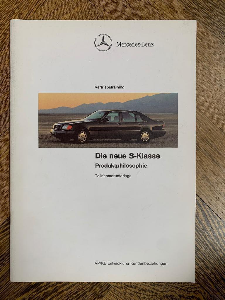 Product informatie brochure Mercedes-Benz S-klasse W140 1991, Nieuw, Mercedes-Benz, Mercedes, Ophalen of Verzenden
