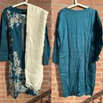 Salwar kameez anarkali churidar saree lengha jurk wit M top, Maat 38/40 (M), Ophalen of Verzenden, Zo goed als nieuw, Onder de knie