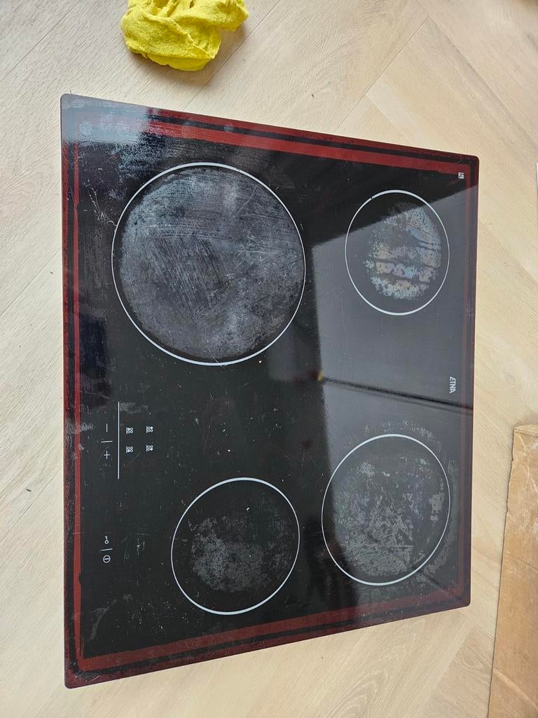 Etna keramische kookplaat 60x51 cm - Gebruikt, Witgoed en Apparatuur, Ophalen, Gebruikt, Keramisch, 4 kookzones