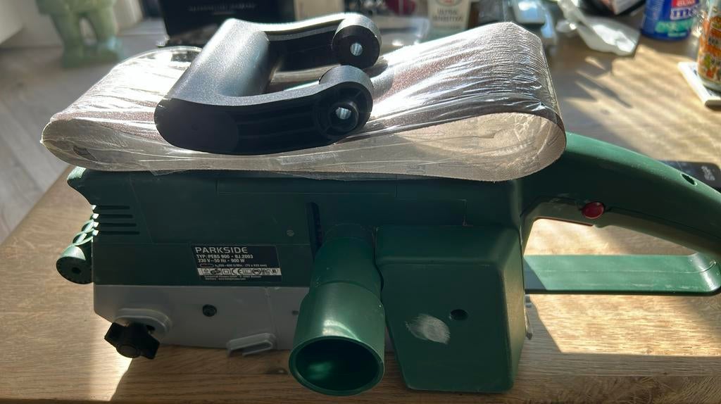 Gereedschap, Ophalen of Verzenden, Gebruikt, 600 tot 1200 watt, Bandschuurmachine