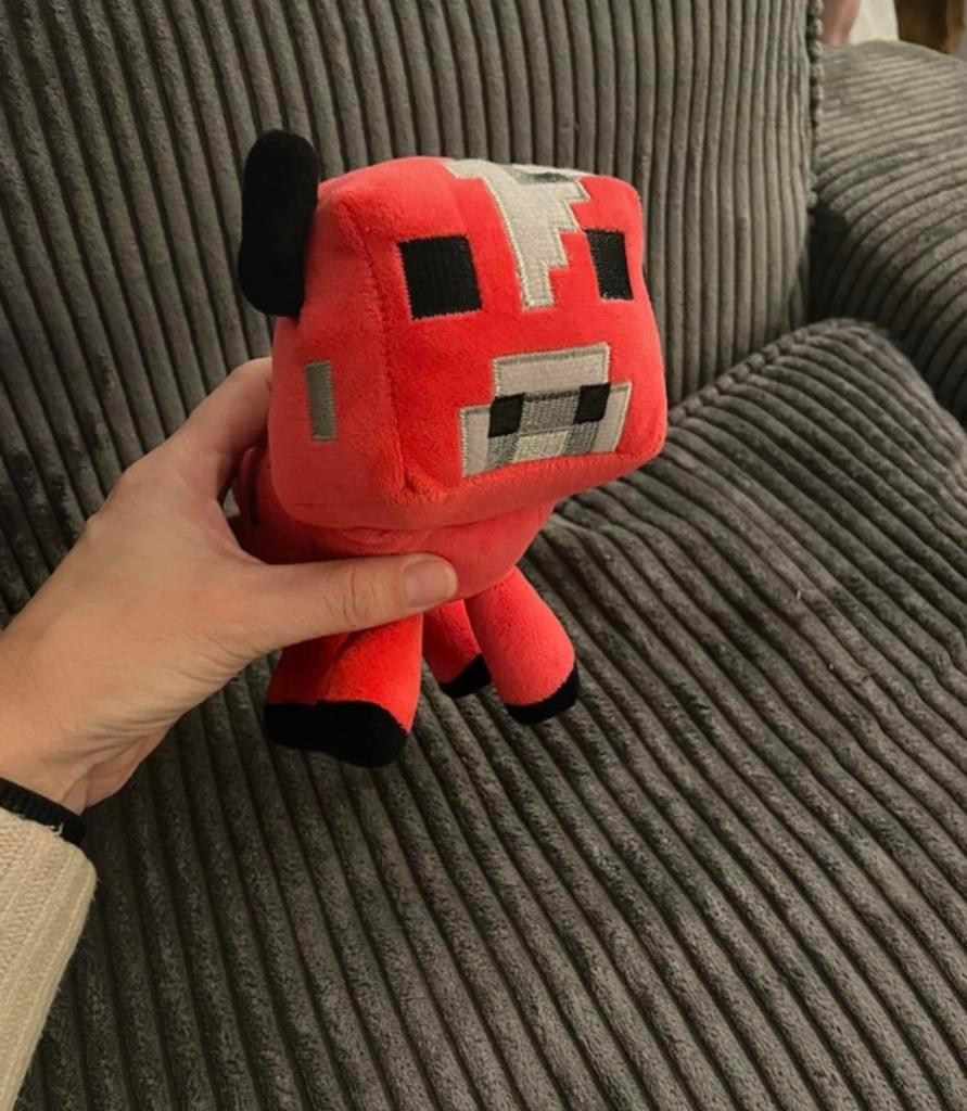 Minecraft knuffel mooshroom cow plush, Kinderen en Baby's, Speelgoed | Knuffels en Pluche, Ophalen of Verzenden, Zo goed als nieuw