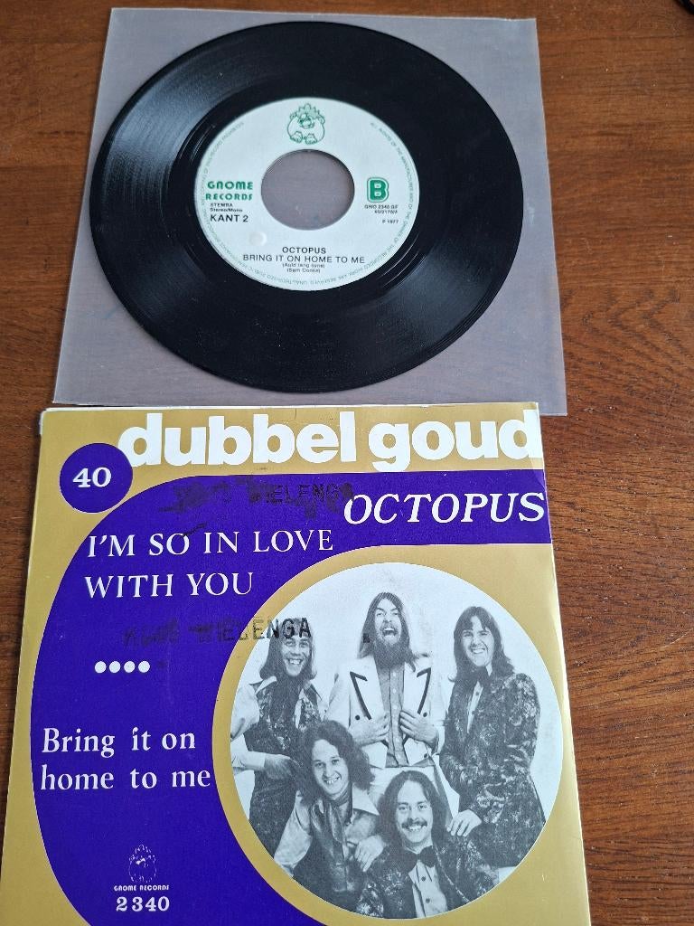 Dubbelgoud 40 octopus, Cd's en Dvd's, Vinyl | Nederlandstalig, 7 inch, Ophalen of Verzenden, Levenslied of Smartlap, 1970 - 1979