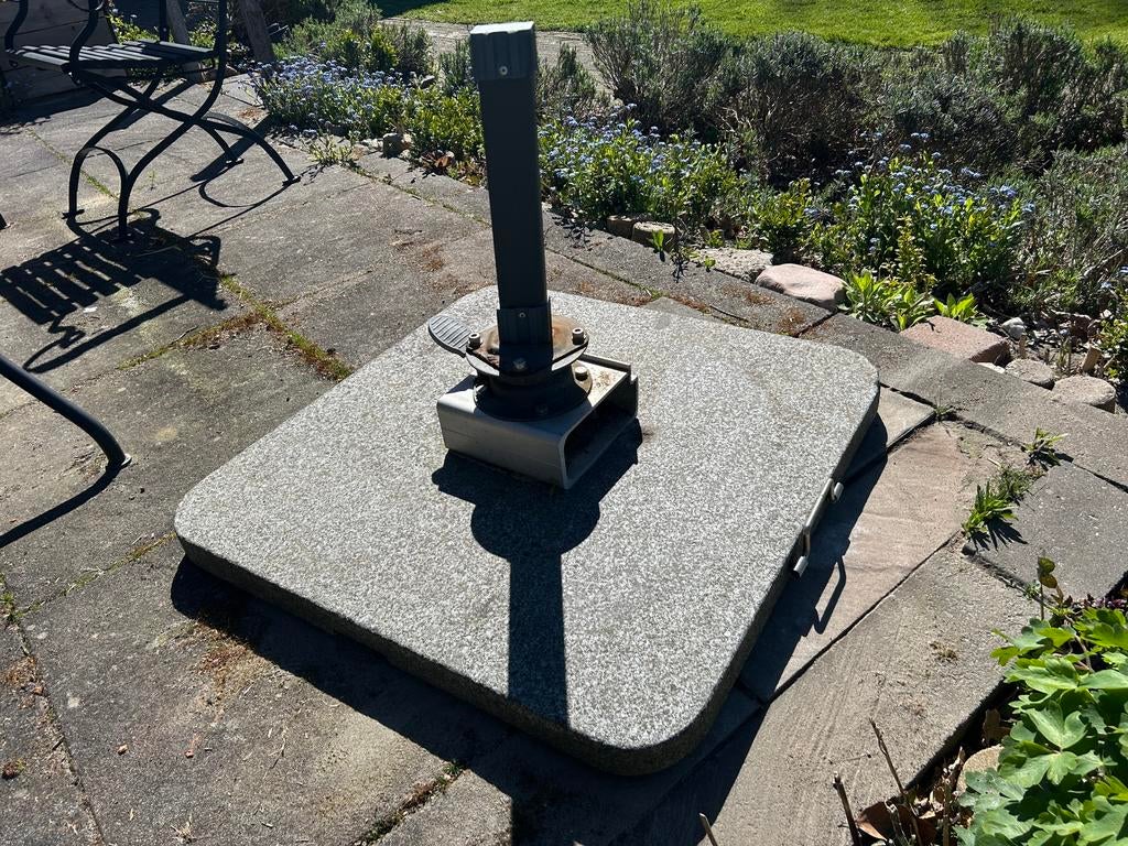 Zware verrijdbare parasolvoet, Ophalen, Gebruikt, Minder dan 1 meter, Parasolvoet