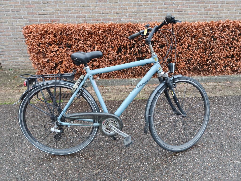herenfiets giant ambition 21 v, Ophalen, Gebruikt, Velgrem, Versnellingen